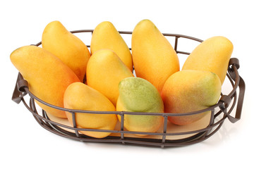 Mango on white background
