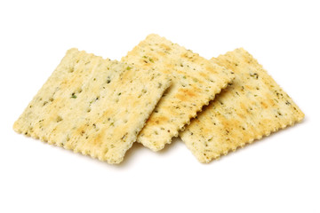crackers isolated on white