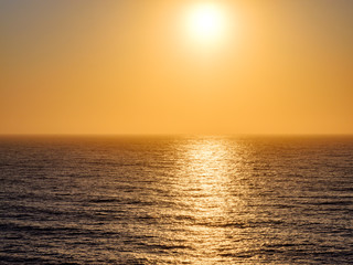 Obraz premium Calm sea at sunset
