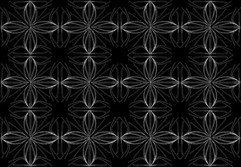 Seamless pattern design with floral background elements, beautiful ornaments