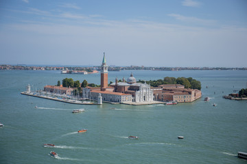 canal in venice from above