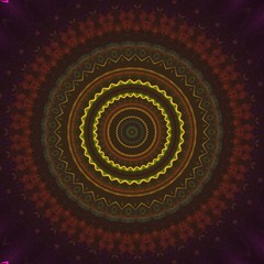 Round gradient mandala. mandala Illustration in green and pink colors. Mandala with floral patterns. Seamless pattern with a kaleidoscope