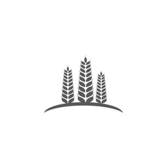 Wheat icon Vector Illustration design Logo