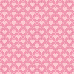 Abstract background texture. Dot and heart shape seamless pattern. Vector illustration polka style, minimalism wallpaper, flyer, cover, design. Bubble circle geometric ornament, decorative element