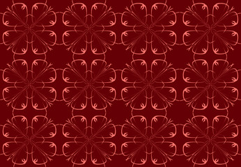 Seamless pattern design with floral background elements, beautiful ornaments