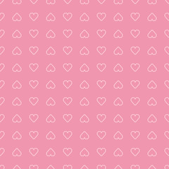 Abstract background texture. Dot and heart shape seamless pattern. Vector illustration polka style, minimalism wallpaper, flyer, cover, design. Bubble circle geometric ornament, decorative element