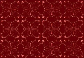 Seamless pattern design with floral background elements, beautiful ornaments