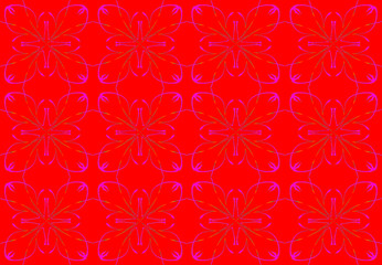 Seamless pattern design with floral background elements, beautiful ornaments