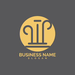 pillar Logo vector Template illustration design