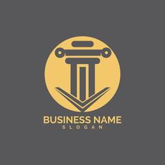 pillar Logo vector Template illustration design