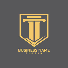 pillar Logo vector Template illustration design