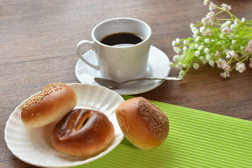 あんぱんとコーヒー