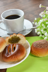 あんぱんとコーヒー