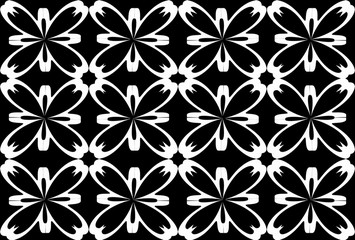 Seamless pattern design with floral background elements, beautiful ornaments