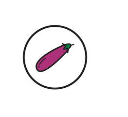 Fruit icon vector logo design template