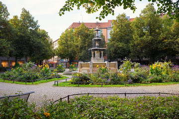 Glaspalastbrunnen am Weißenburger Platz, Stadtteil Haidhausen München