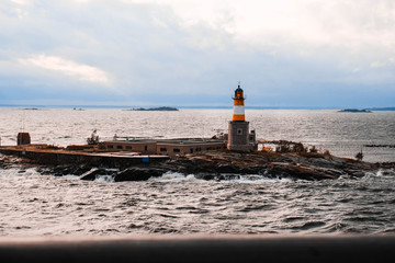 lighthouse at sunset