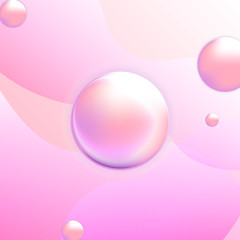 Pink gradient fluid abstract background