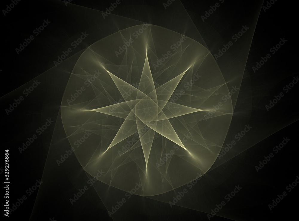 Poster abstract fractal patterns and shapes. fractal texture for prints.