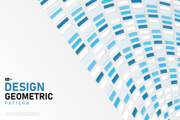 Abstract square blue technology style design of cover background. illustration vector eps10
