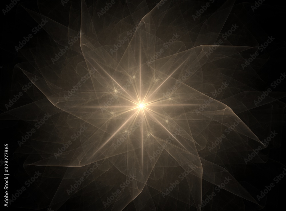 Poster abstract fractal background - computer-generated image. digital art. converging toward the center of