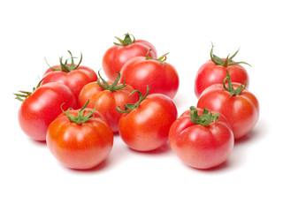 fresh tomato isolated on white background