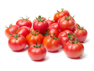 fresh tomato isolated on white background