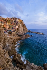 Fototapeta na wymiar Manarola in Cinque Terre - Italy
