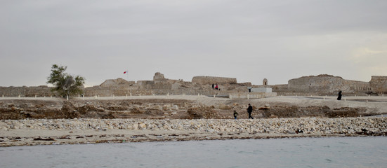 Bahrain National Fort view at Sunny day