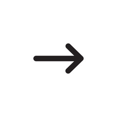 Simple arrow right flat icon design vector