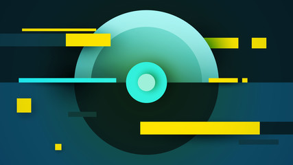 Obraz premium Abstract geometric background in modern layout minimalistic style. Creative colorful design concept wallpaper. Vector illustration.