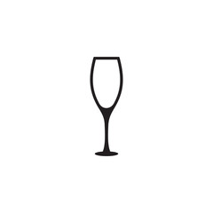 Simple champagne flat icon design vector