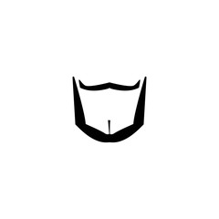 Moustache logo template vector