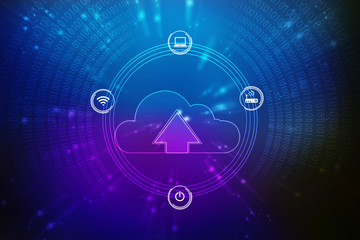 Digital Abstract technology background,2d illustration