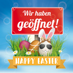 Zu Ostern haben wir geöffnet