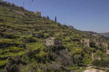 Fototapeta na wymiar Lifta is the last remaining Palestinian village