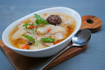 Braised Pork soup with Chinese herb and bamboo,Bamboo Mushroom Soup