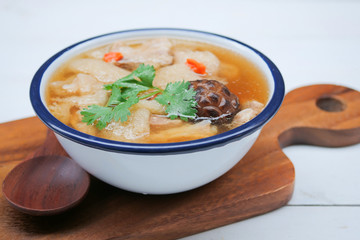 Braised Pork soup with Chinese herb and bamboo,Bamboo Mushroom Soup