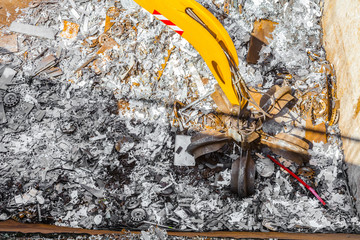 Recycling industry. Business Recycling.Waste separation. Metal Recycling