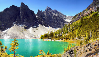 Canada Alberta Canadian Rockies  Lake Agnes