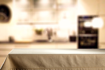 Table of free space for your decoration and kitchen interior 