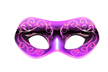 Fototapeta premium venetian carnival mask isolated on white background