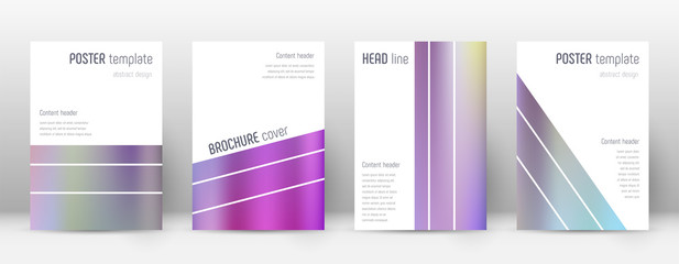 Flyer layout. Geometric overwhelming template for 
