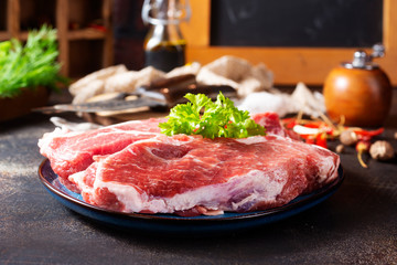 raw meat