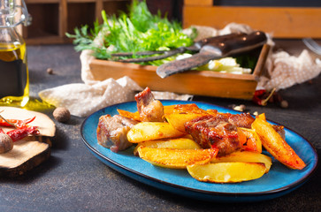 potato with meat