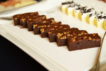 chocolate cake on a plate