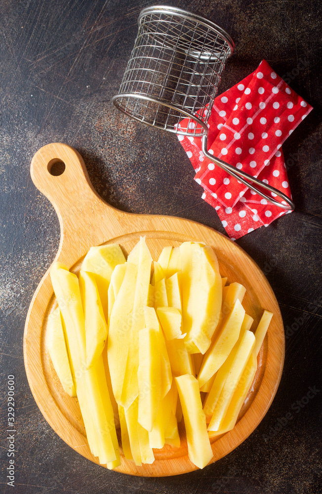 Canvas Prints raw potato