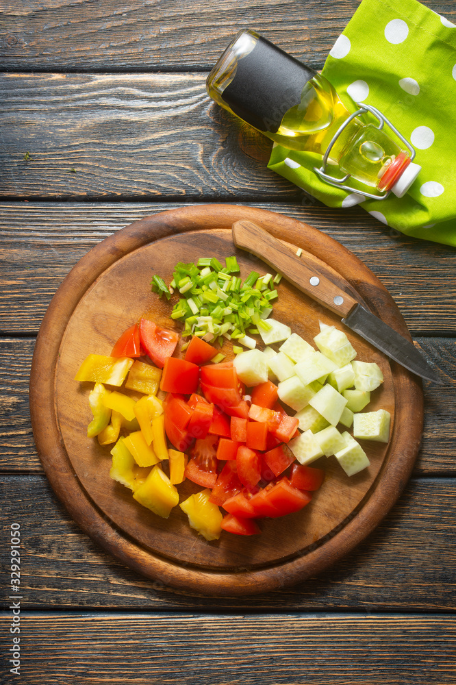 Poster ingredient for salad