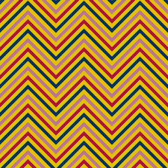 Multicoloured chevron seamless pattern