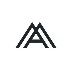 A Letter Logo Lettermark Monogram - Typeface Type Emblem Character Trademark